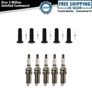 Ignition Coil Boots & Iridium Spark Plug Kit Set for Colorado Canyon H3 H3T