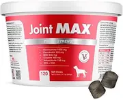 Joint MAX Triple Strength (TS) Soft Chews for Dogs - Glucosamine, Chondroitin, and MSM - Hip and Joint Pain Relief and Support Supplement for Dogs - Made in USA - 120 Soft Chews