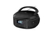 Laser Portable Bluetooth Boombox with CD/MP3, FM Radio, USB Connectivity