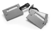 2 Pack Privacy Keeper Swivel ID Luggage Tags. Reveals Only Name But Hides Addres