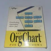 Key Org Charts for Windows PC Computer Software Program Big Box Sealed Free SnH