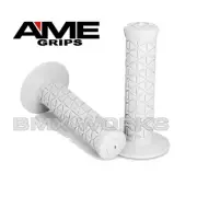 AME Tri - BMX Grips - Pairs - White - Old School BMX Style