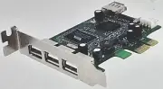 StarTech 4-Port Low-Profile PCI Express High-Speed USB 2.0 Card (PEXUSB4DP)