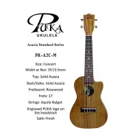 在飛比找蝦皮購物優惠-【名人樂器】PUKA Ukulele PK-A2C-M 23