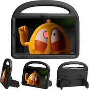 [Nexue] Case for Samsung Galaxy Tab S6 Lite 10.4 in 2024/2022/2020 (SM-P620/P625/P610/P613/ P615/P619),Kids Handle Stand Rugged Case EVA Foam Carrying Case Heavy Duty Protective Cover,Black