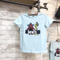 在飛比找蝦皮購物優惠-Levi’s  Kids-童趣怪獸絲光棉短T恤/110