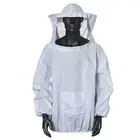 Beekeeper Beekeeping Jacket Protective Veil Smock Bee Hat Suit Clothes Equipment