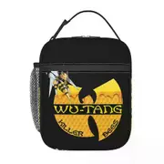 i1737 Rap Hip Hop Group Wu Clan Thermal Insulated Lunch Bags Women Portable Lunch Tote School Office Multifunction Food Box swg2969