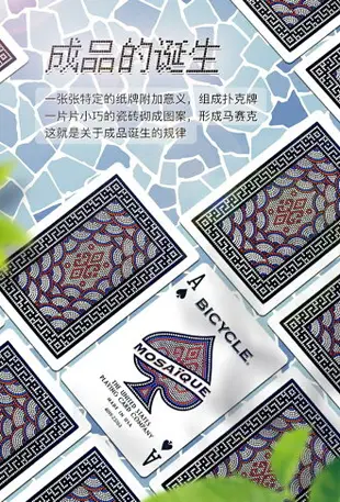 bicycle單車撲克牌 Mosaique 馬賽克 匯奇進口收藏花切藝術撲克牌