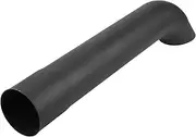 X AUTOHAUX 2.24" ID Inlet Turn Down Exhaust Tip T304 Stainless Steel Surface Blasting Mandrel Bend Elbow Tube 15.94" 405mm Overall Length Black