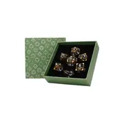 LPG Dice Scaled Eye Dice Set Ancient Bronze/Red