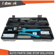 Labwork Hydraulic Crimping Tool Wire Terminal Crimper Battery Cable W/ 13Die 16T
