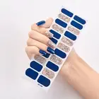 22pcs Nail Paste 3d Shiny Printing Shiny Nail Stickers Paper