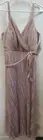 R&M Richards NightWay Women's Mauve Metallic Side Tie Wrap Dress 14P - 22136P