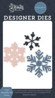 Carta Bella Paper WINTER MARKET Cozy Snowflake Trio Die Set