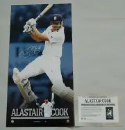 ALASTAIR COOK HAND SIGNED ENGLAND CRICKET VERTIRAMIC OFFICIAL LIMITED EDITION