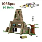1066pcs Space Wars Yavin 4 Rebel Base Building Blocks Model Set + 10 Minifigures