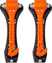 Car Escape Tool Window Breaker Cutter, Emergency Car Window/Glass Hammer Seatbelt Cutter Rescue Tool (2 Packs-Long)