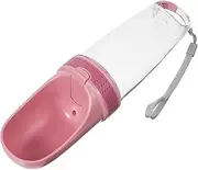 1pc Portable Cup Lightweight Water Bottle Walking Hiking Bottles Cute Outdoor Pet Cup Pet Drinking Bottle Pet Drinking Cup Pet Water Cup Dog Drinking Cup Practical Pet Cup Pink Pp