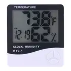 Digital LCD Temperature Humidity Meter Clock Indoor Hygrometer Thermometer