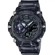 Casio Men's G-Shock Clear Black Analog-Digital Carbon Core B Watch GA2200SKL-8A