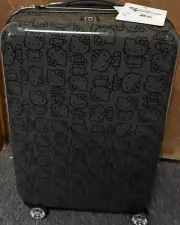 Hello Kitty Ful Pose All Over Print 25" Hard-Sided FJL007 Black Store Display