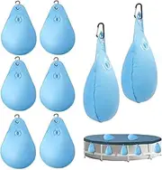 Swimming Pool Water Bags,8X Water Weights for Pool with Hook | Heavy Duty Swimming Pool Closing Weight Bags Windproof Water Bags for Winter Swimming Pool Tent Outdoor