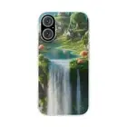 Floating Island Fantasy Resistant Phone Back Case For iPhone & Samsung S Series