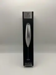Zulay Kitchen Handheld Electric Milk Frother- Silver