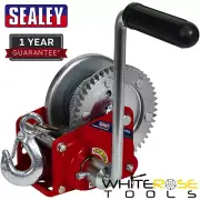 Sealey Hand Winch Geared with Brake & Cable 540kg Capacity