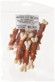 90g Doglisious Chicken Jerky Bone Wraps