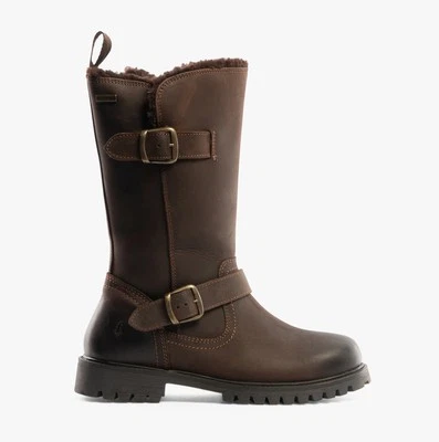 Hush Puppies WINNIE Womens Comfort Zip Boots -Brown