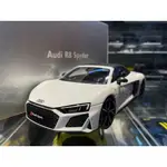 吉華@ 1/18 KENGFAI AUDI R8 SPIDER 白色