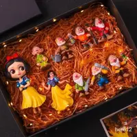 在飛比找蝦皮購物優惠-[爆款]白雪公主與七個小矮人公仔手辦模型擺件人偶玩具蛋糕烘焙