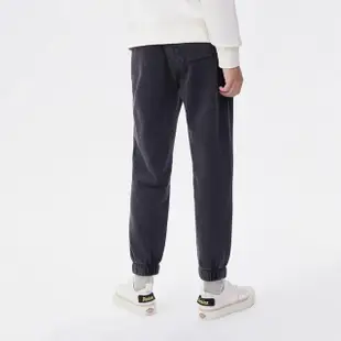 【Dickies】男款黑色純棉水洗效果同色系Logo標誌縮口褲｜DK011591BLK