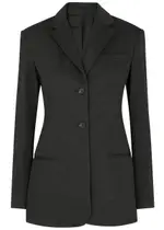 Helmut Lang Single-breasted Twill Blazer - Charcoal - 4 (UK8 / S) 4 (UK8 / S)