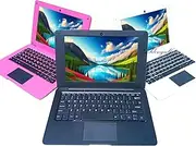 Laptop Computer Mini 10 Inch Quad Core Powered by Android 12 Netbook 64GB Small Computer with WiFi Webcam Bluetooth,Charger Mouse Included,Suitable for Children and Students, 4 Color Options (Black)