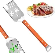 BBQ Spatula for Grill | BBQ Turner Long Handle Hollow Cooking Spatula,Multifunctional Stainless Steel Griddle Tools, Grilling Food Mover for Camping, Restaurant