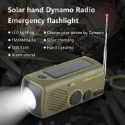 1x Solar Hand Crank Power Radio Radio Emergency Charging Flashlight Instrument