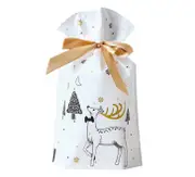 50Pcs Gift Bag Festival Portable Xmas Candy Present Drawstring Pouch Christmas Decoration for Party 6