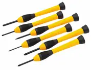 Stanley Screwdriver Set Precision Jewelers 6 Piece SLOTTED & PHILIPS 66-052