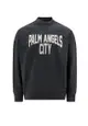 Cotton sweatshirt with frontal logo - PALM ANGELS - Grey