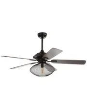 JONATHAN Y Clift 52in 1-Light Mid-century LED Ceiling Fan With Remote