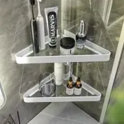 Bathroom Shelves Wall Mounted Glass Corner for Bathroom Floating Shelf Tempered