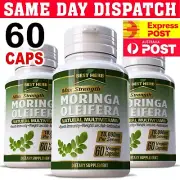 1 X Moringa Oleifera 10000mg 60 Capsules Best Herb Premium Grade Free post
