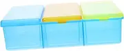 iplusmile Box Thermometer Storage Box with Dividers Portable Organizer for Soaking Drying Color Coded Compartment Containers for Home Hospital Use Efficient Thermometer Management System
