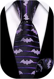 [Barry.Wang] Boys Tie Boys Silk Necktie Pocket square Set,Paisley Plaid For Prom Party Busines Ceremony
