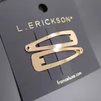 在飛比找蝦皮商城優惠-L. ERICKSON 金色髮夾+銀色髮夾 組合