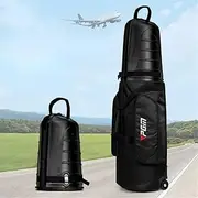 Golf Aviation Bag Anti Collision Squeeze Aircraft Consignment Belt Roller Skating Travel Bag with Wheels for Male Female