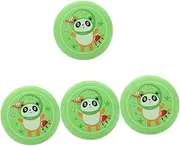 [BESPORTBLE] 4pcs Fun Activities Sports Flying Disc Toy Throw Catch Boomerangs Sports Practice Disc Playing Disk Flying Foam Discs Flying Saucer Outdoor Playing Lawn Game Green Eva